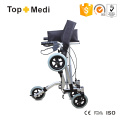 Déambulateur en aluminium pliable Topmedi Medical pour personnes âgées handicapées